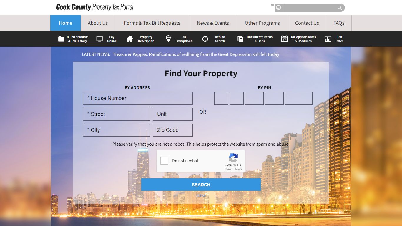 Cook County Property Tax Portal